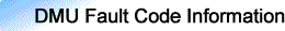 DMU Fault Code Information